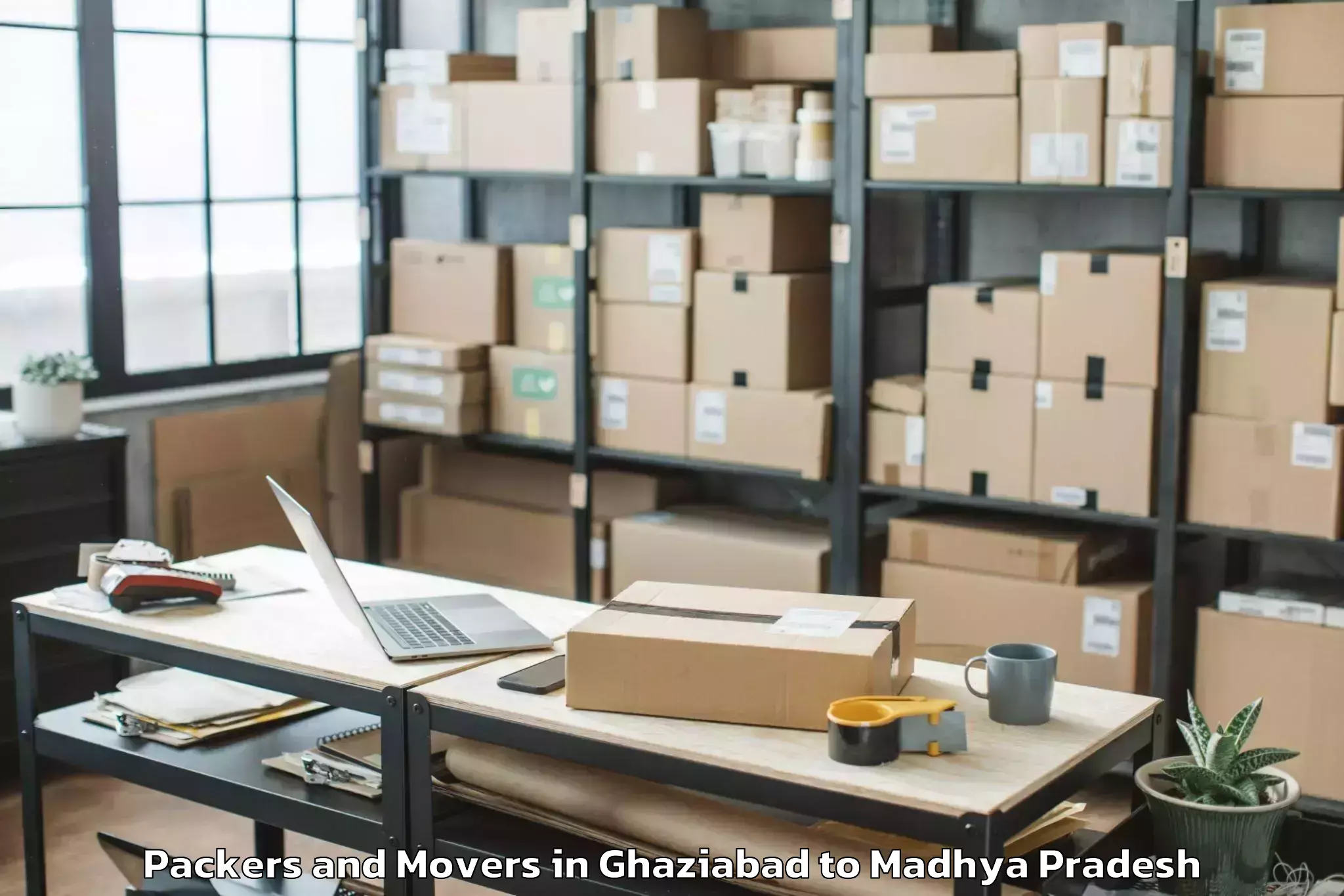 Reliable Ghaziabad to Ganj Basoda Packers And Movers